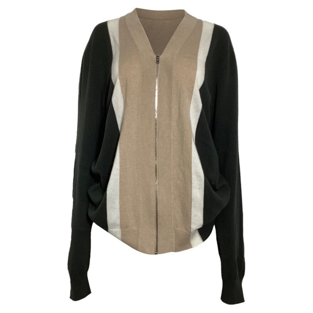 Hermès Zipped Cardigan in Multicolor Cashmere